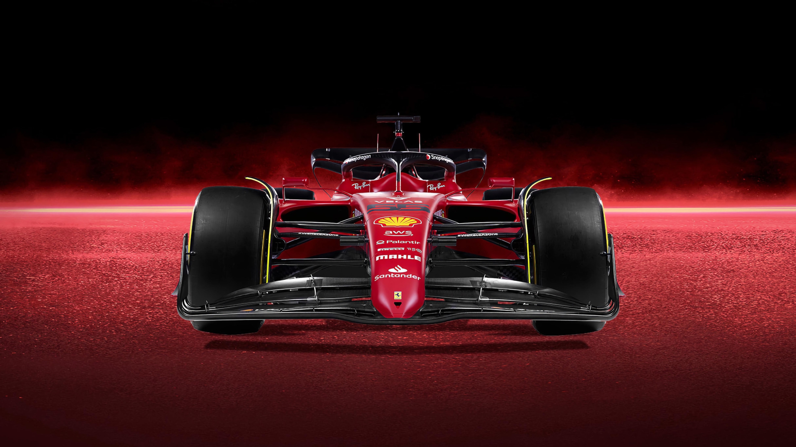 Ferrari F1 75 ultra HD wallpaper 2560x1439