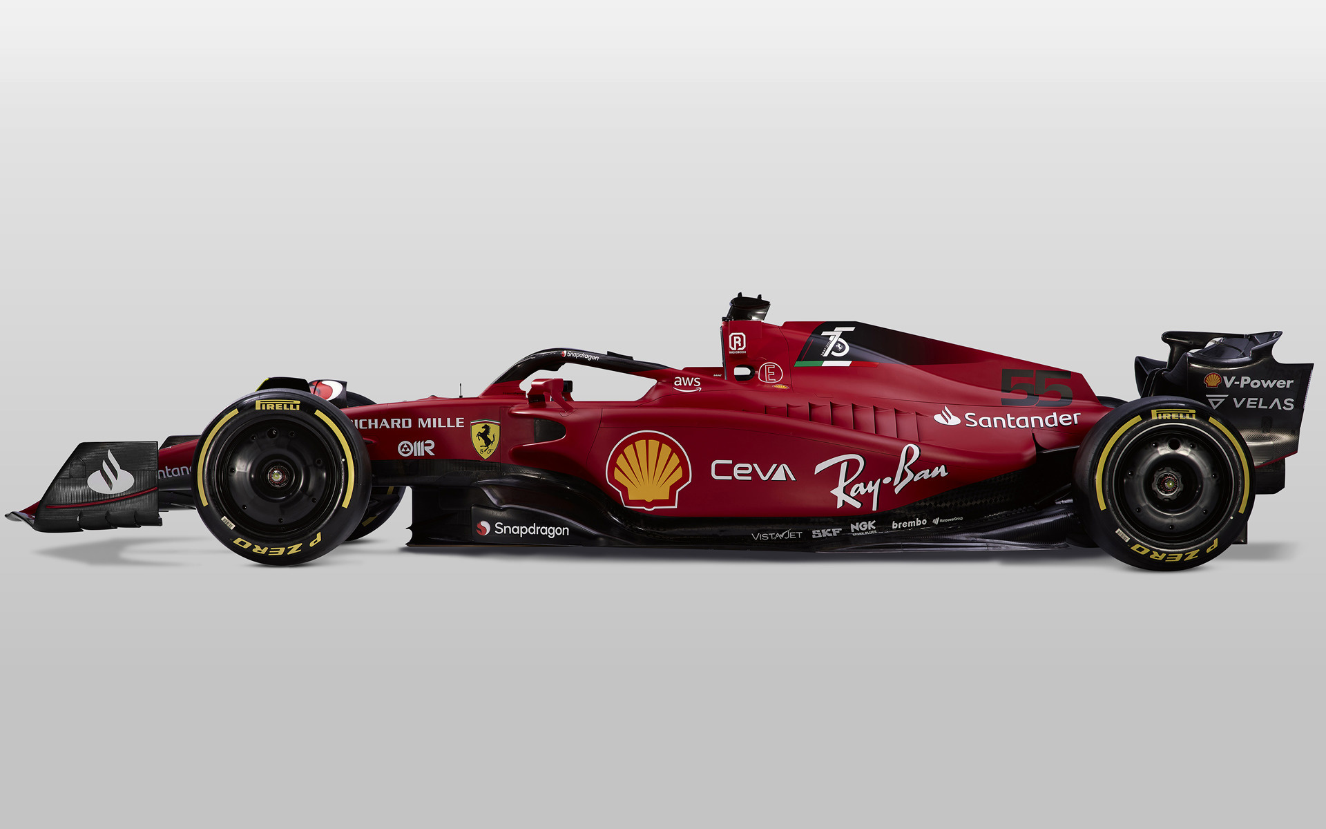 Ferrari F1-75 wallpaper for laptop download Full HD free 1920x1200