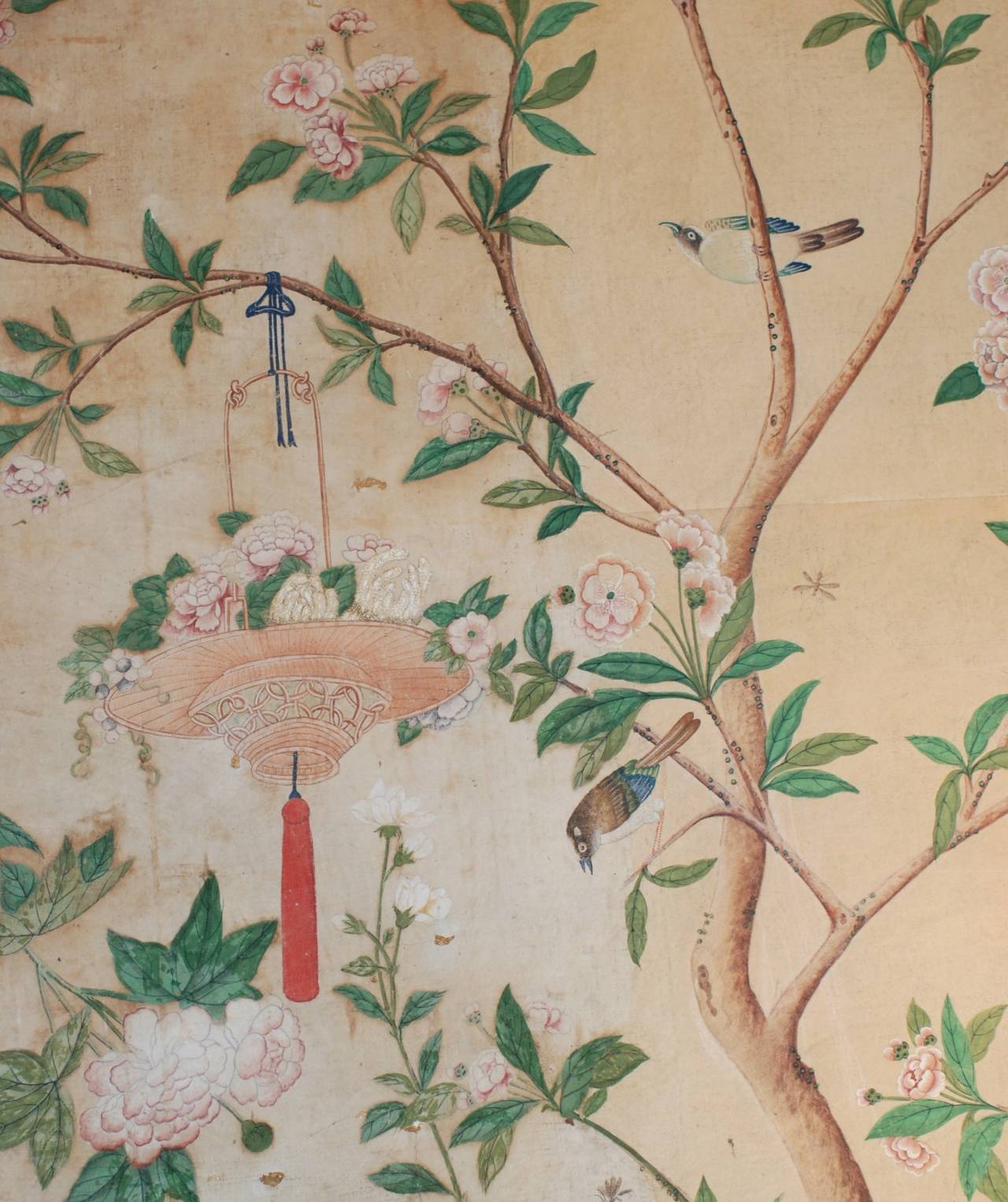 18th Century Wallpaper Above Wainscots 1280x1526
