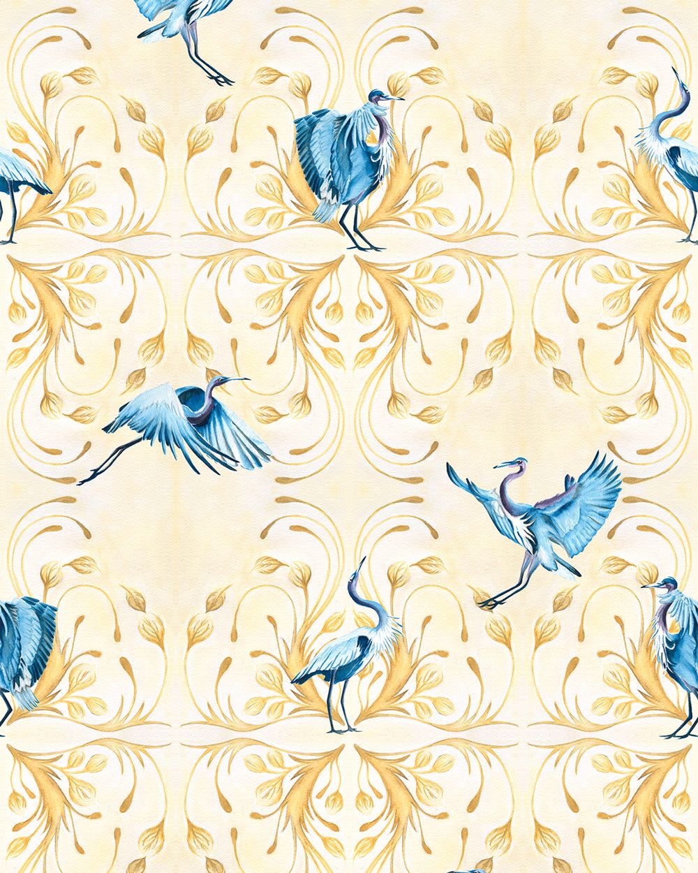 blue Heron Wall Art 1000x1250