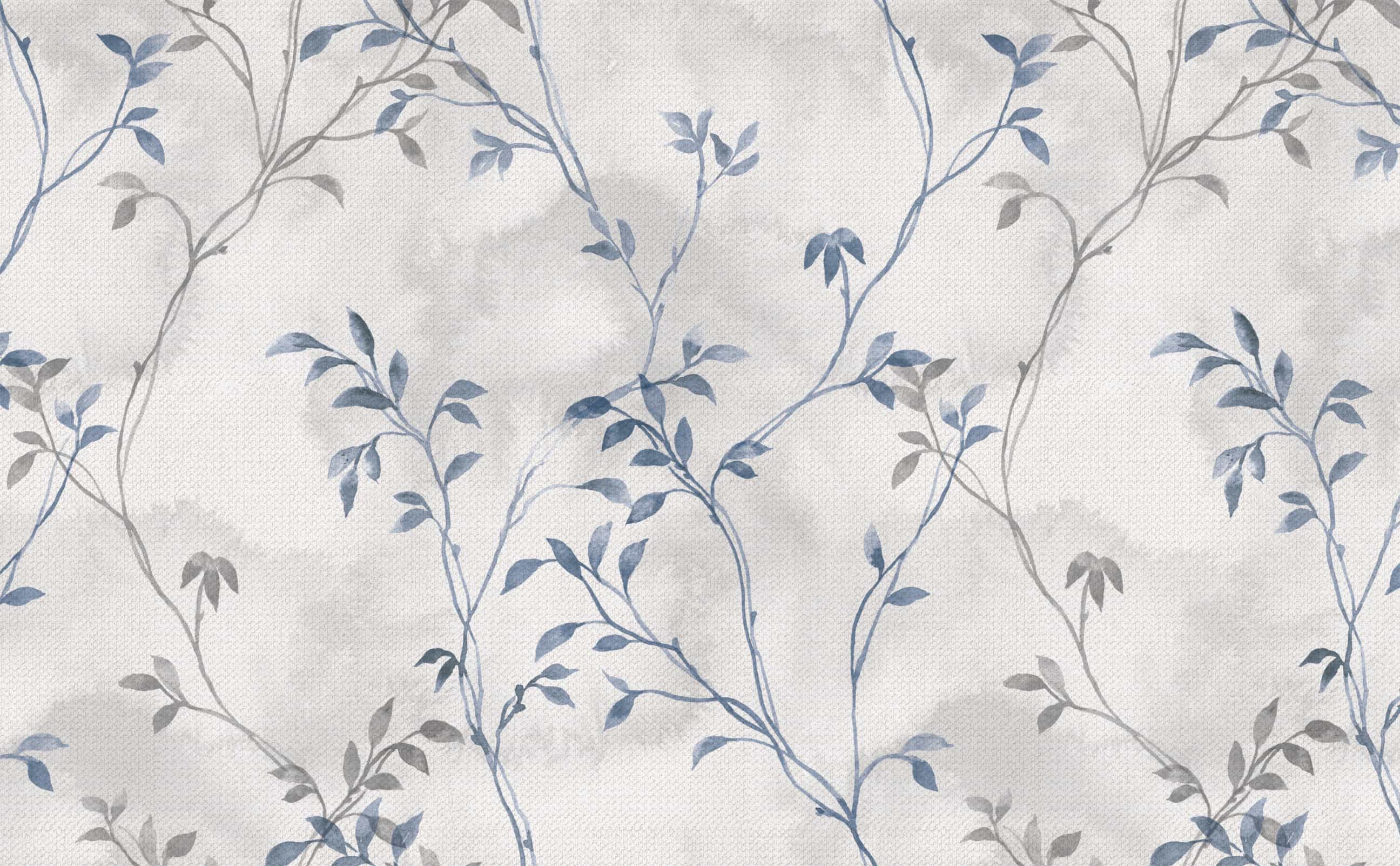 Baby breath floral dusty blue wallpaper 2592x1602