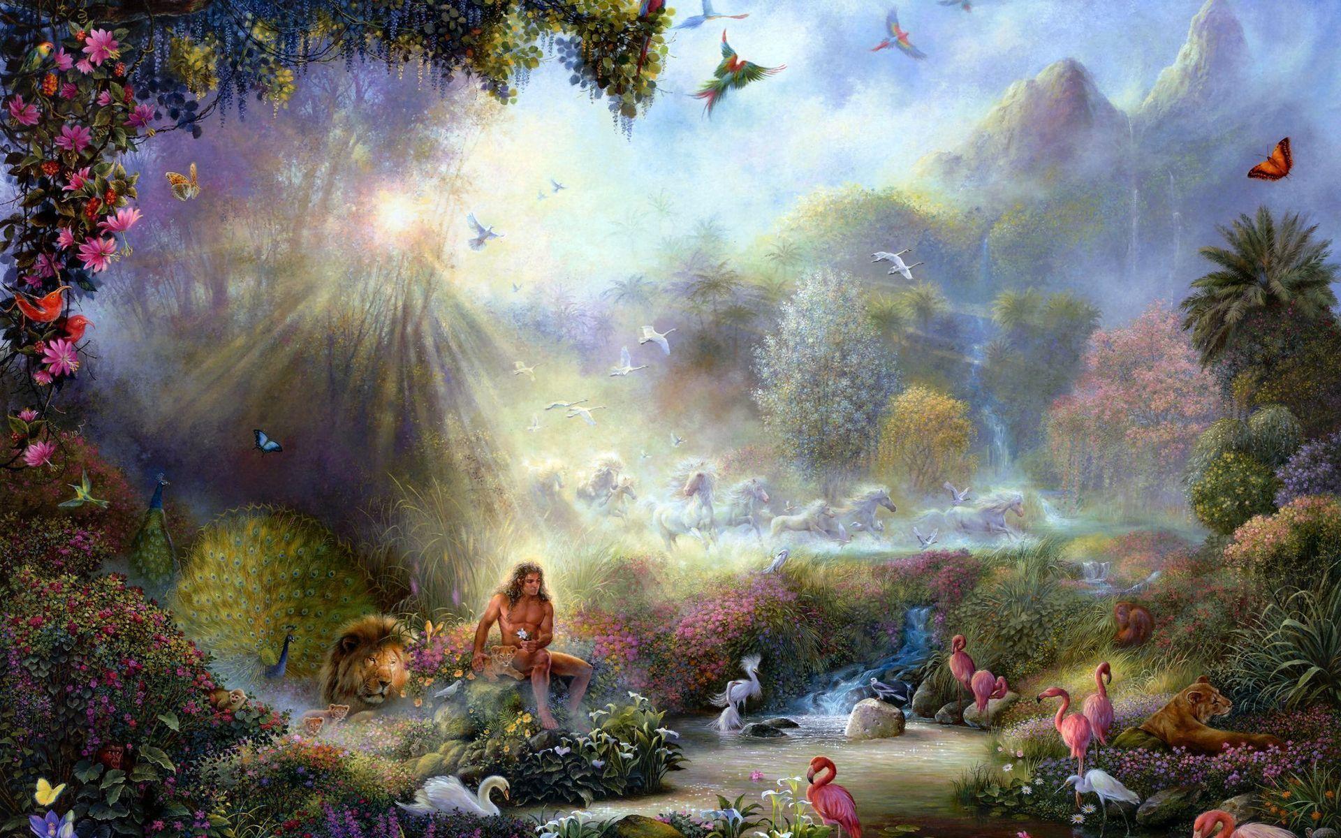 Art Fb Wallpaper Garden of Eden 1920x1200