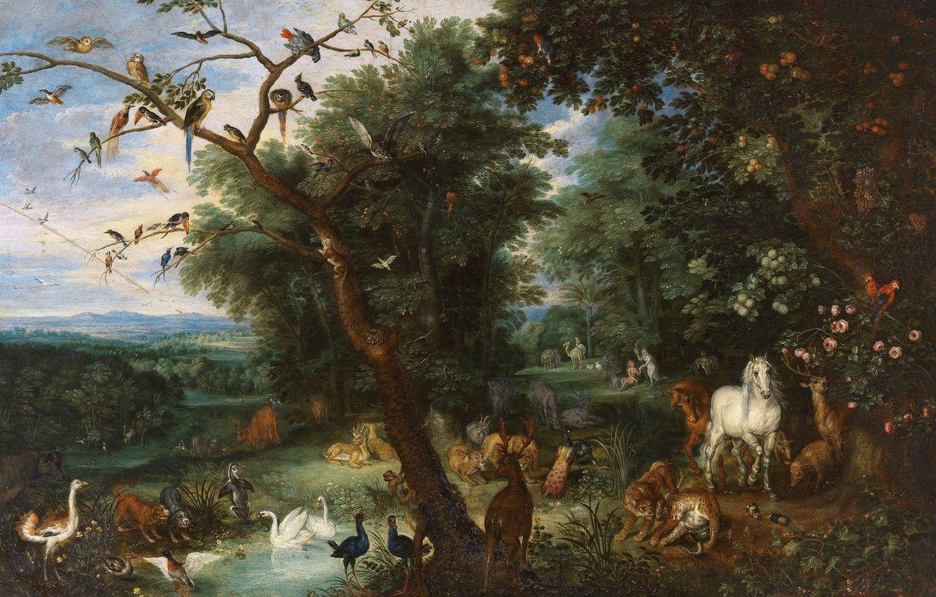 Art Wallpaper Garden of Eden 1332x850