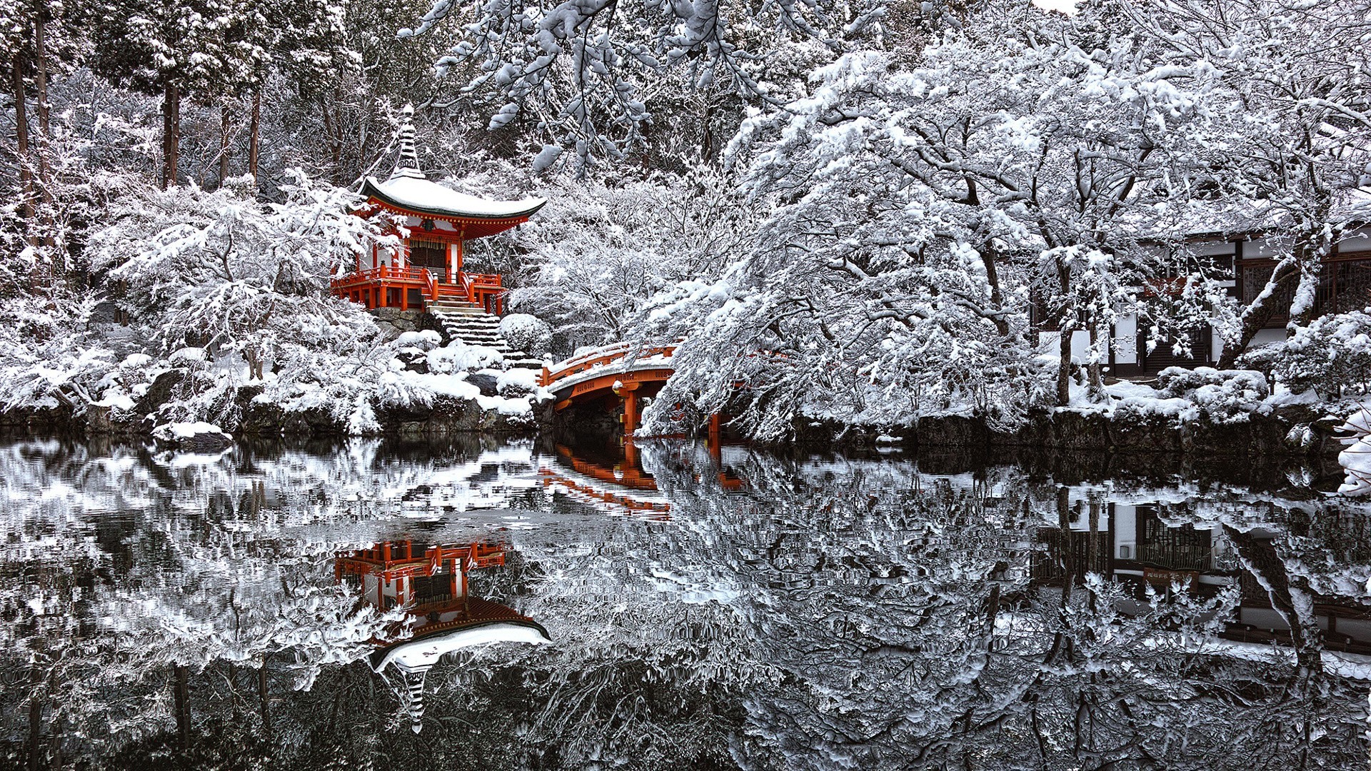 Kyoto Winter Wallpaper 1920x1080