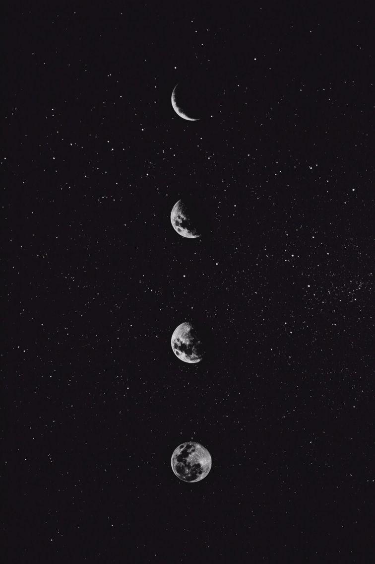 Moon Phases Phone Background 756x1136