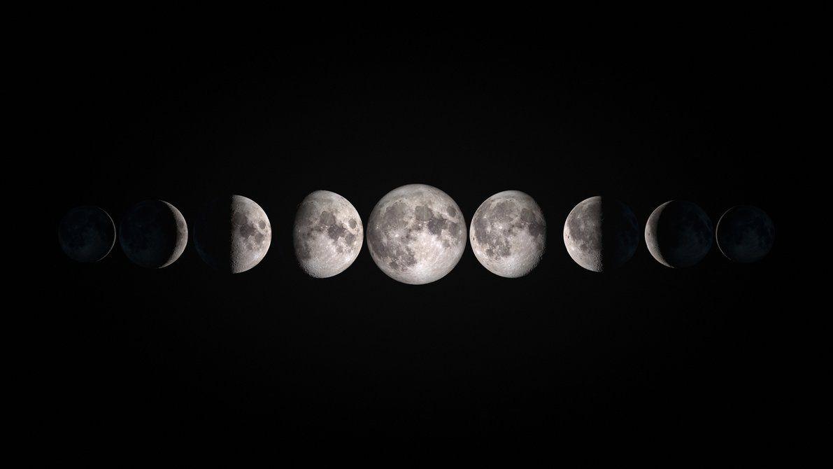 Moon Phases Wallpaper 1191x670