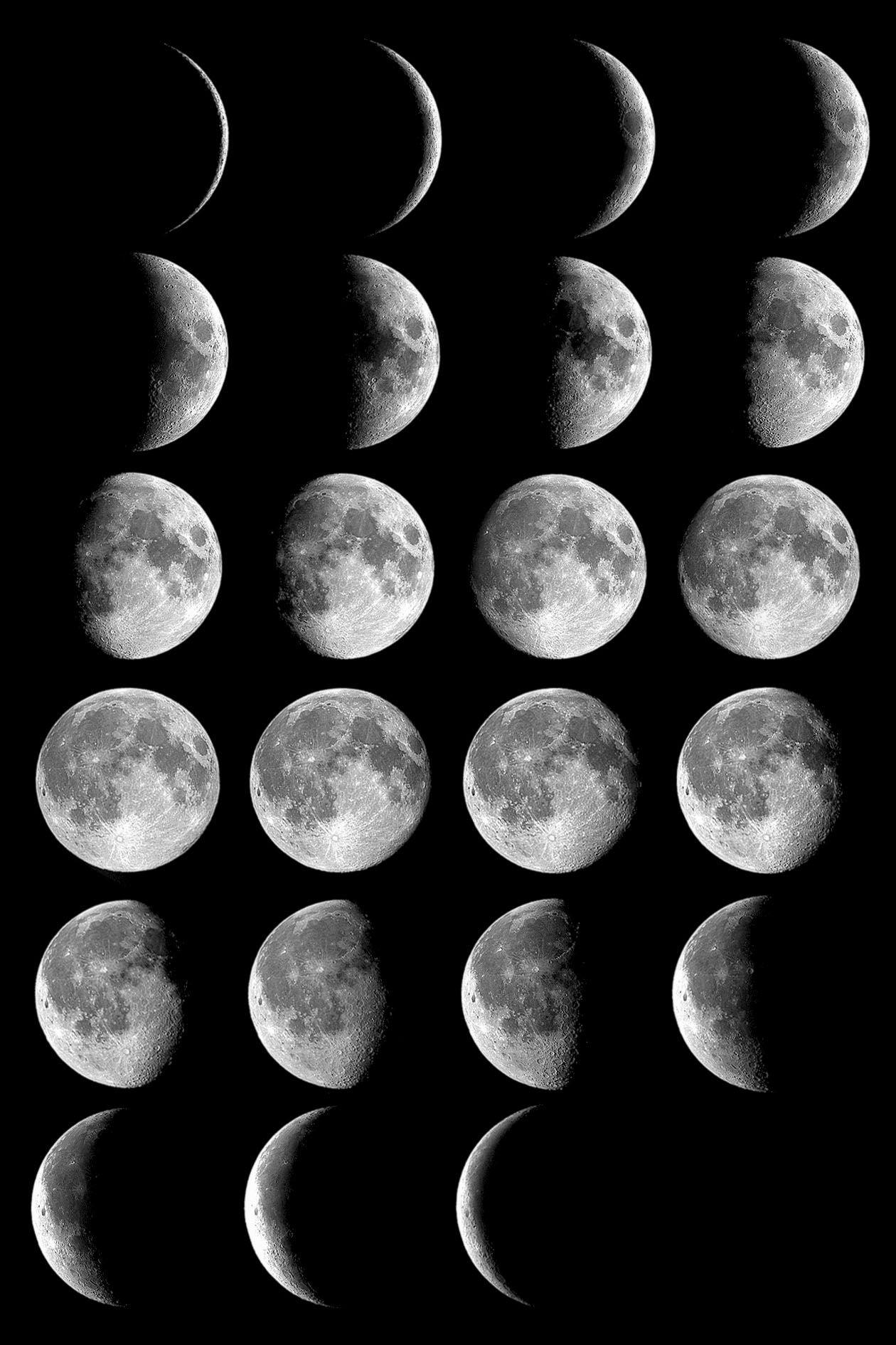 Moon Phases Wallpaper Phone 1260x1890