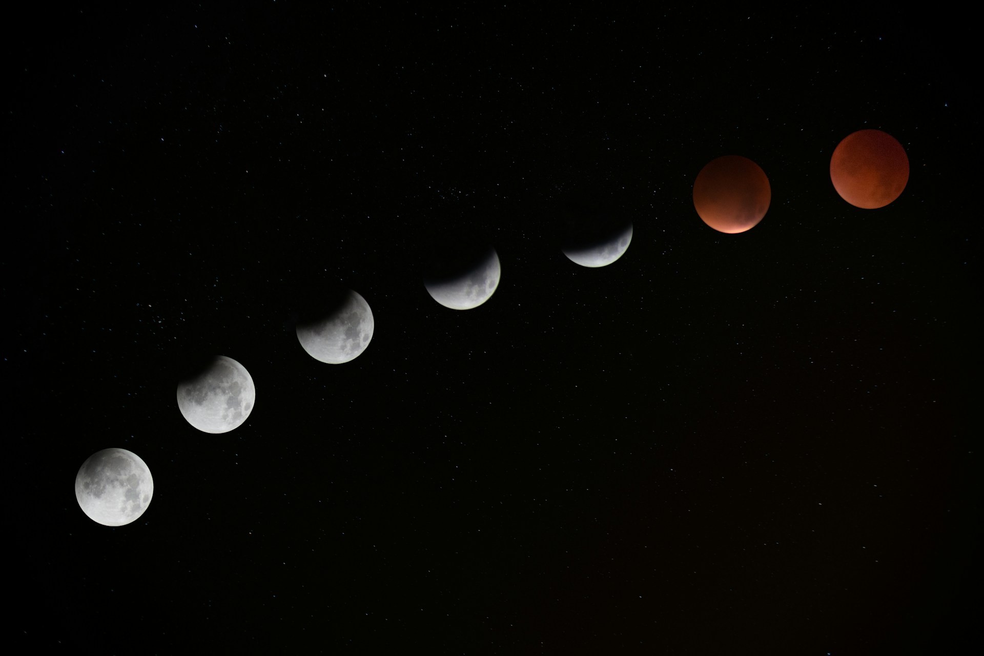 Phases of the Moon Desktop Background 1920x1280