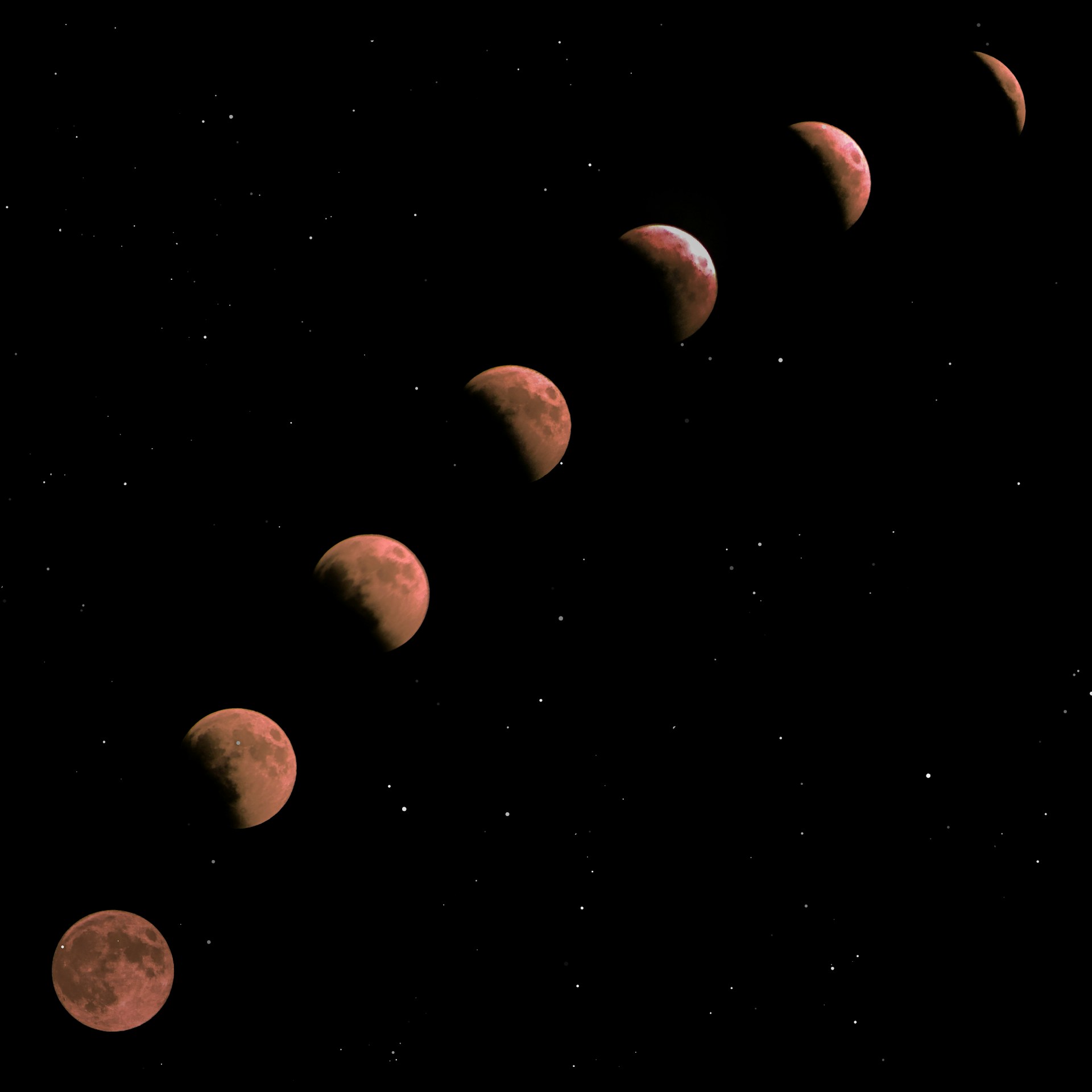 Phases of the Moon HD Wallpaper 1920x1920