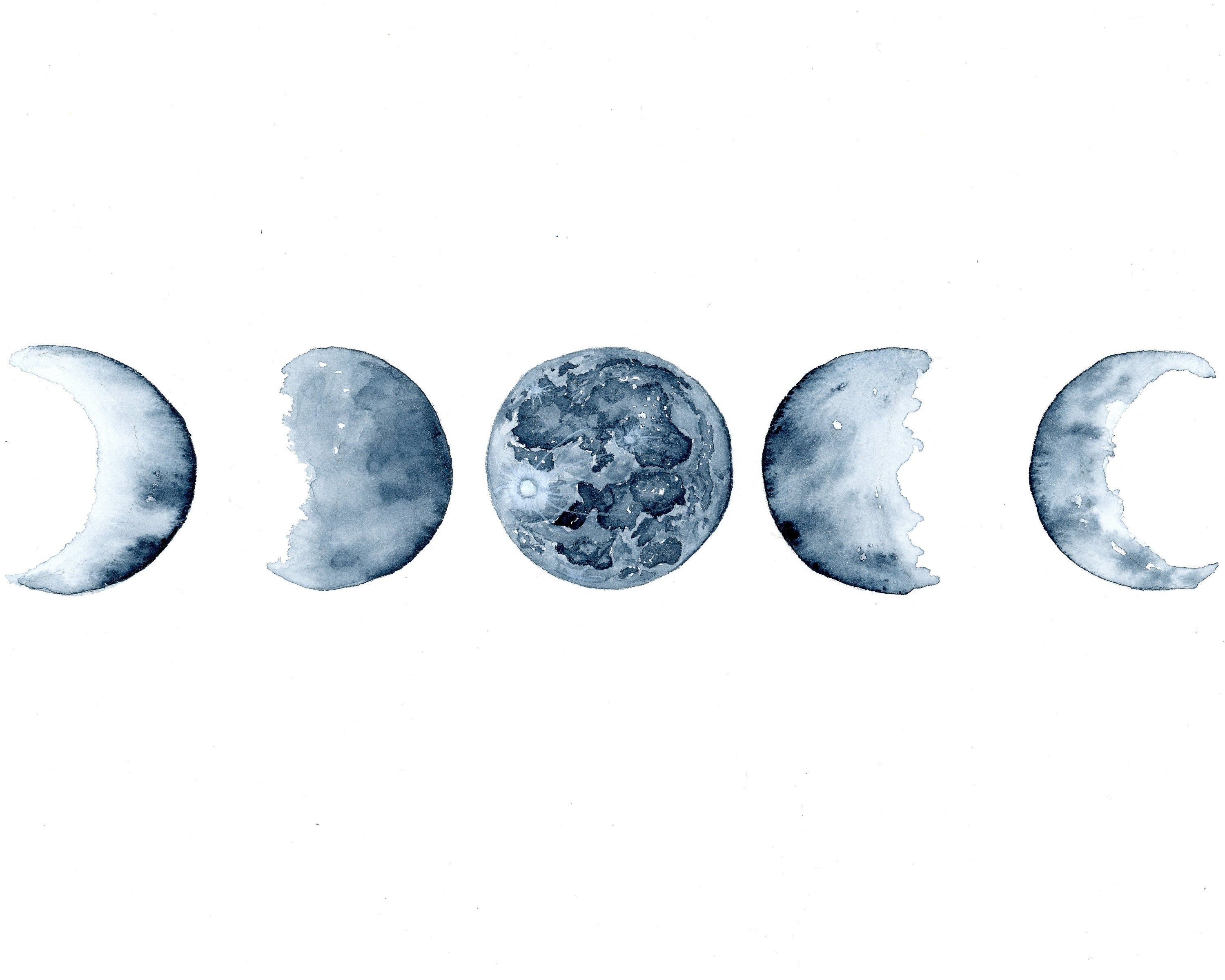 Phases of the Moon Wallpaper 4k Free Download 3000x2400