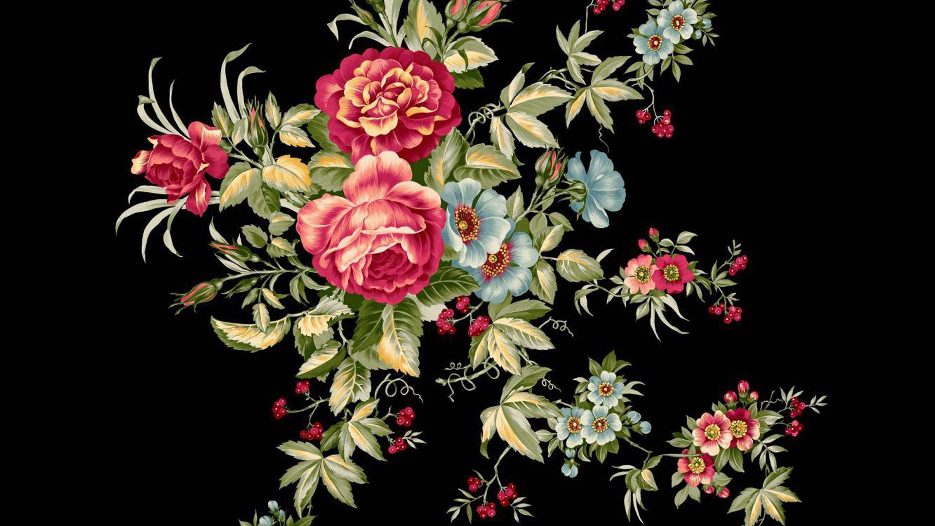 Desert Rose Vintage Wallpaper 1920x1080
