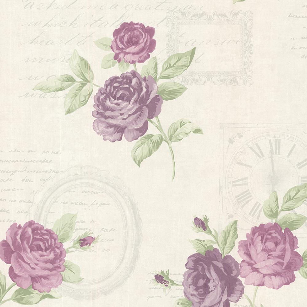 Purple Rose Vintage Wallpaper 1000x1000