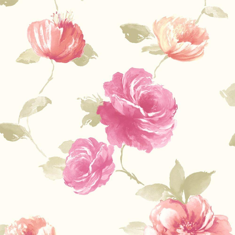 Vintage Rose Pattern Wallpaper 1000x1000