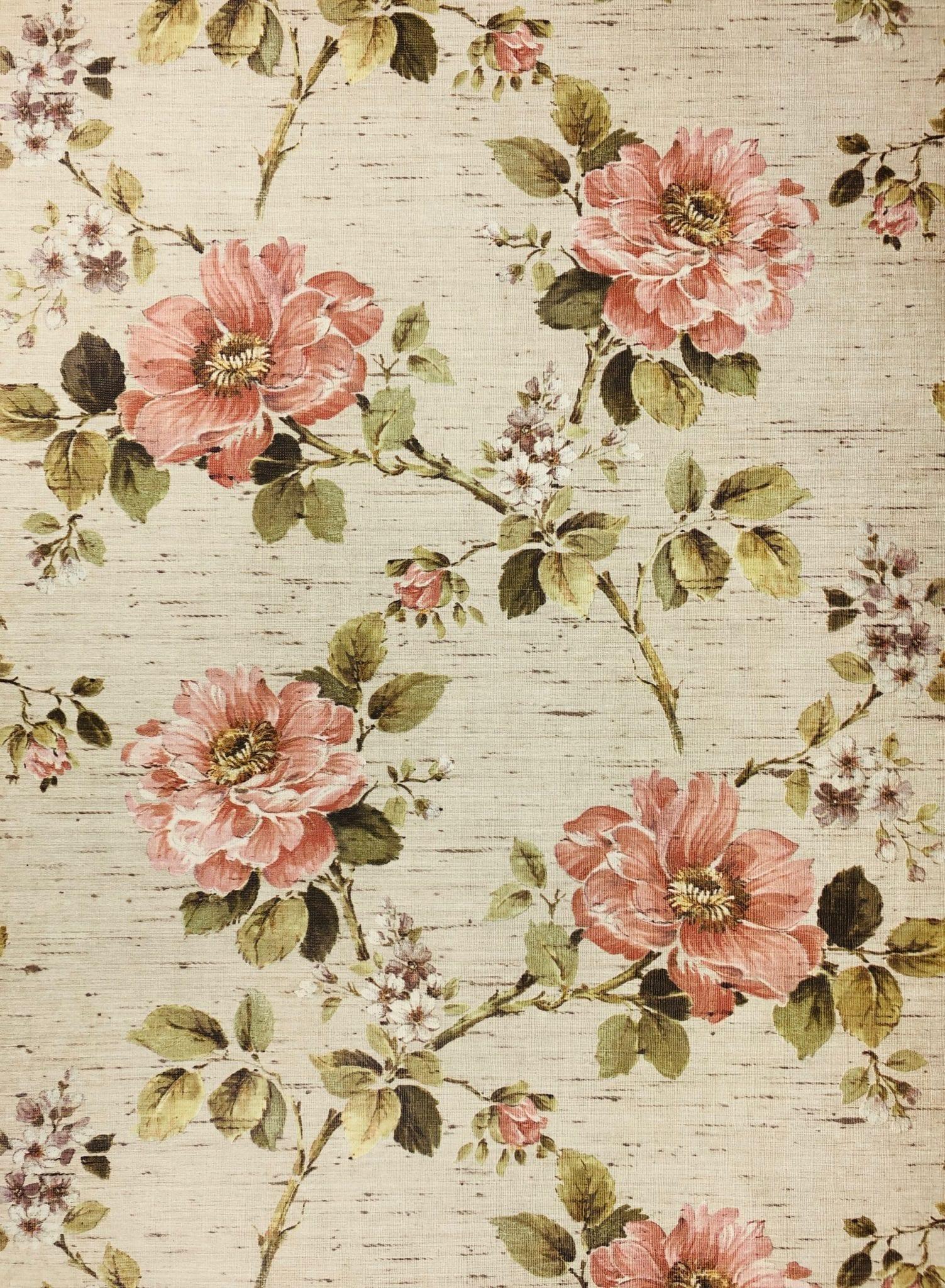 Vintage Trillis Rose Wallpaper 1503x2048