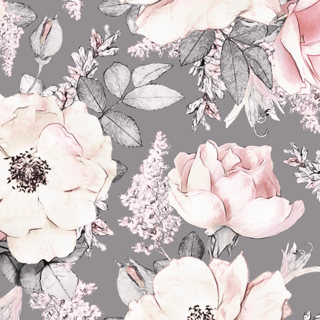 Pink and Grey Vintage Wallpaper 1024x1024