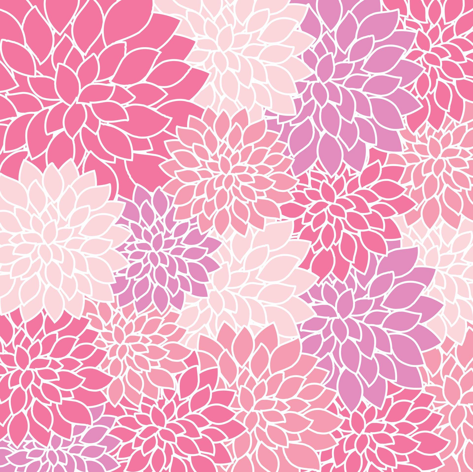 Vintage Pink and White Wallpaper Print 1920x1916