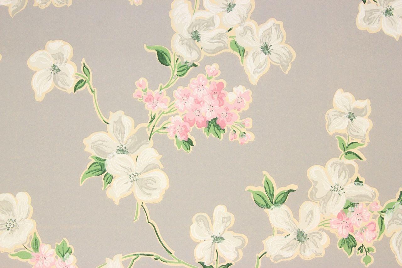 Wallpaper Seamless Vintage Pink Flower 1280x853