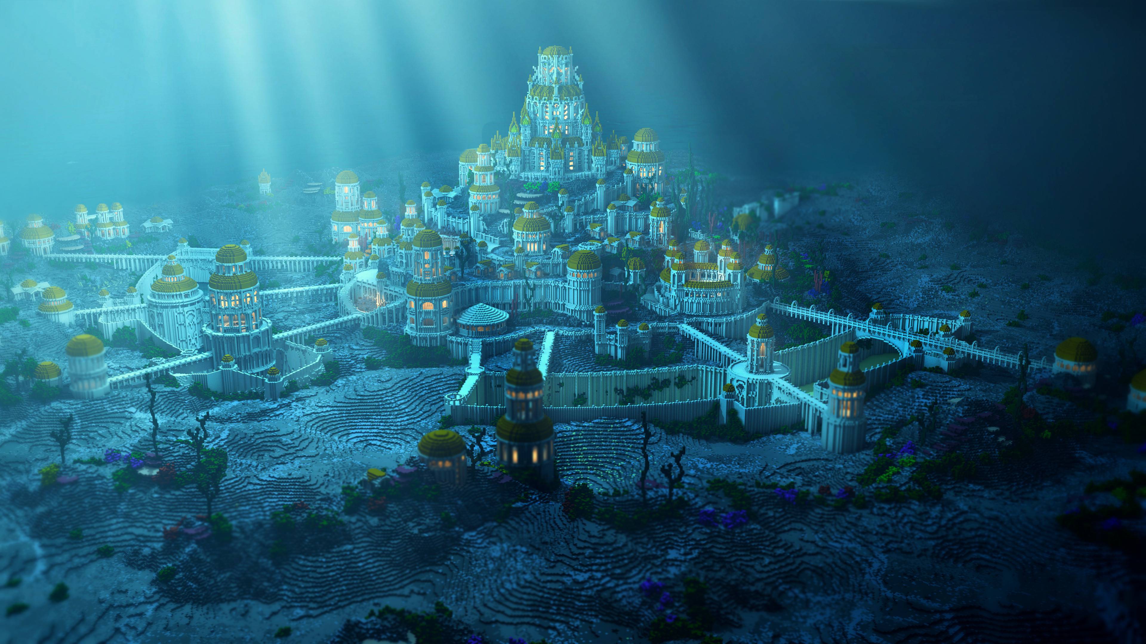 HD Disney Atlantis Concept Art Wallpapers 3840x2160