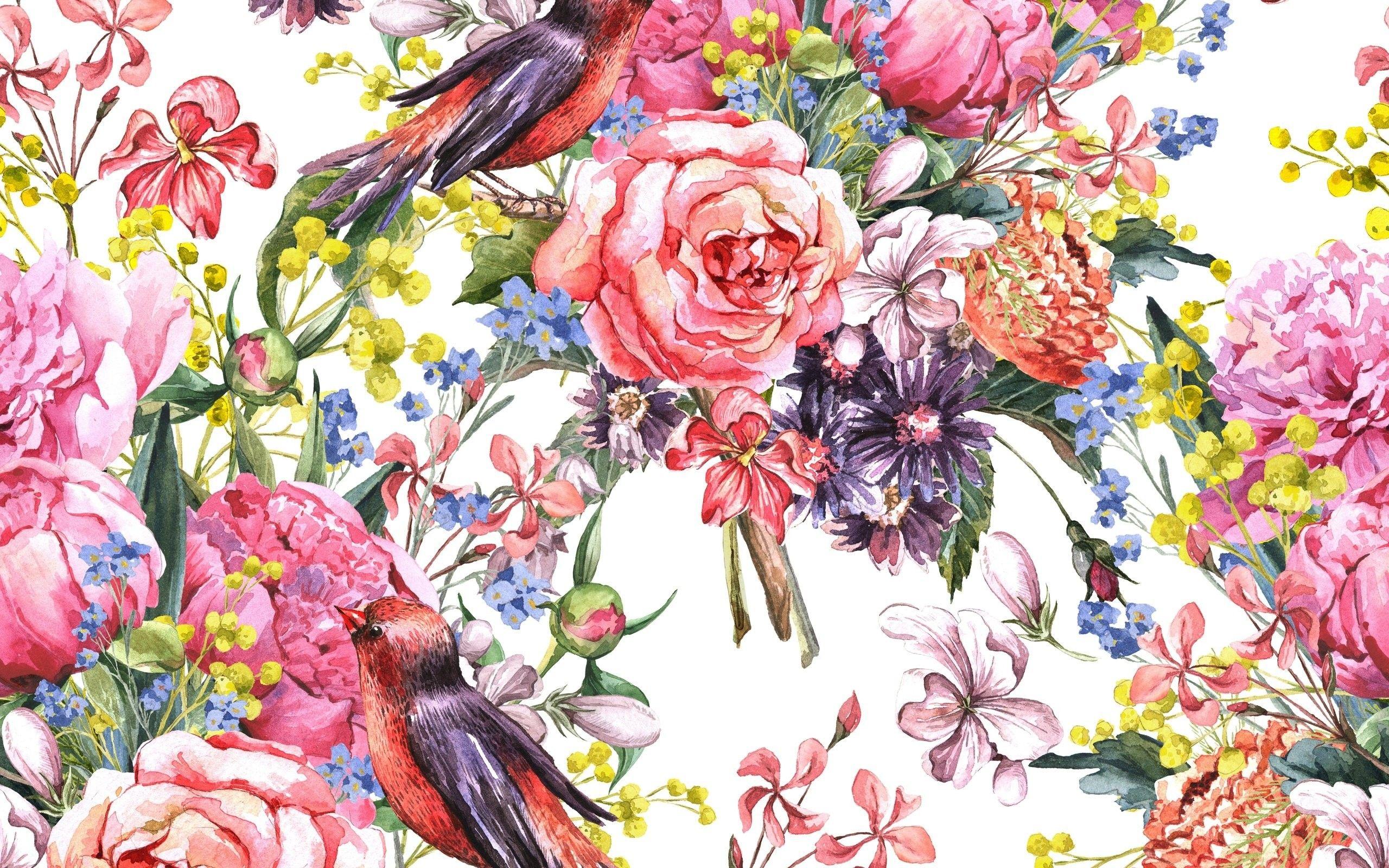 Watercolor Floral Wallpaper 2560x1600