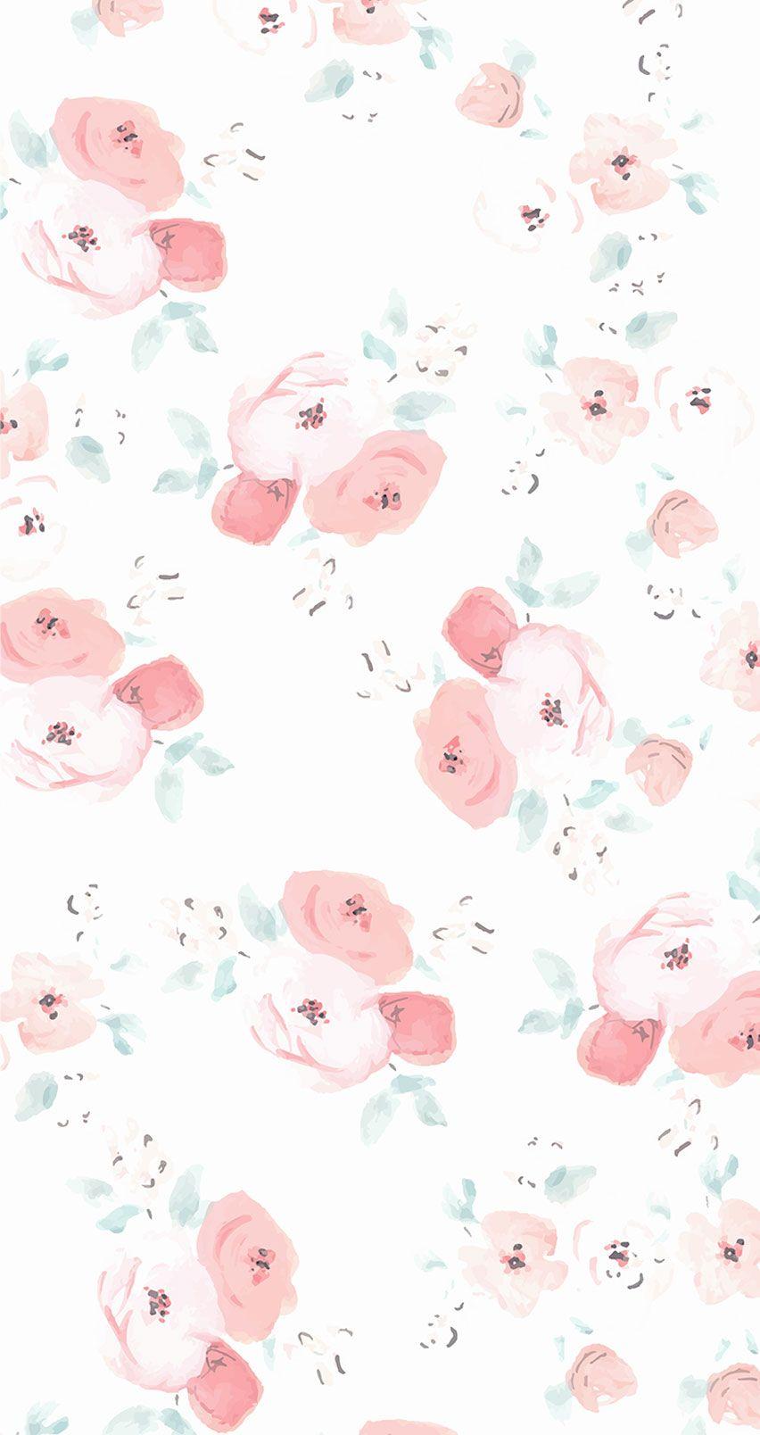 Watercolor Flower iPhone Wallpaper 852x1608