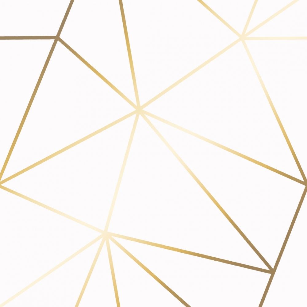Gold and White Geometric Wallpaper 1000x1000