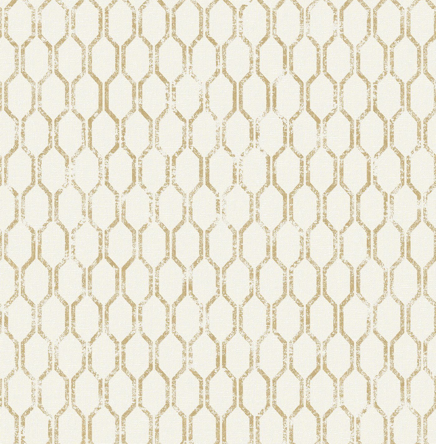 Thibaut Gold and White Geometric Wallpaper 1400x1425