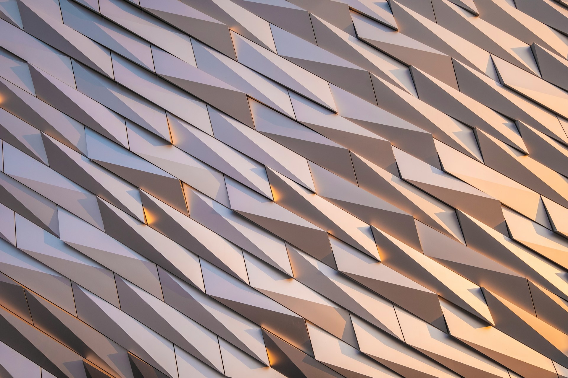 White and Rose Gold Geometric Wallpaper 1920x1280