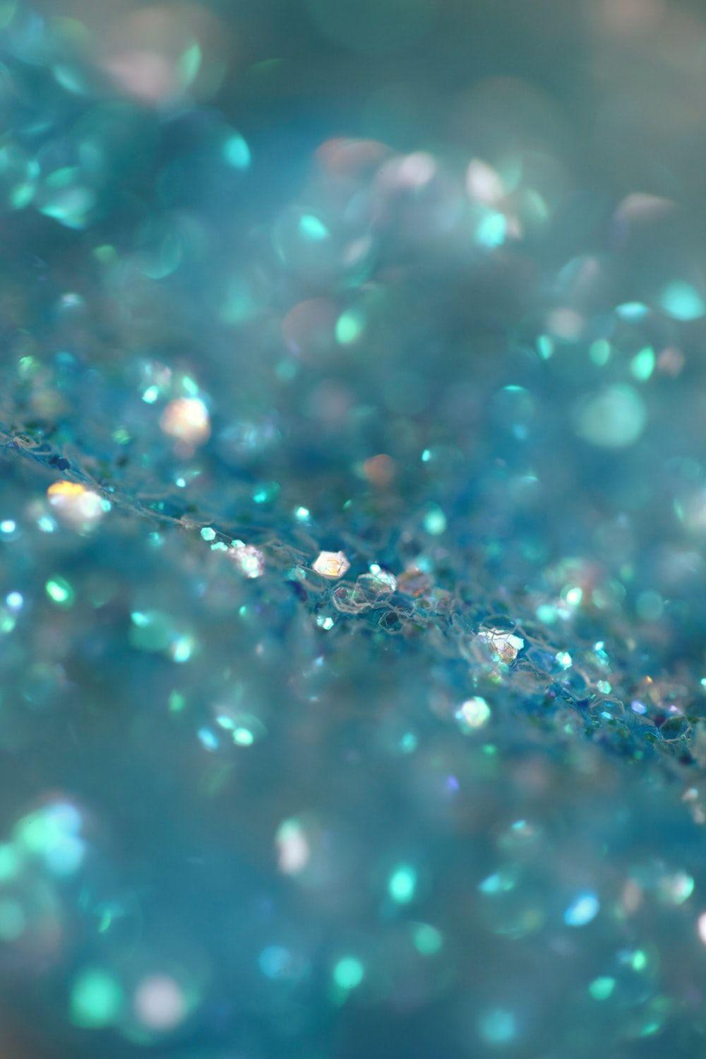 Aquamarine Glitter Wallpaper 1000x1500