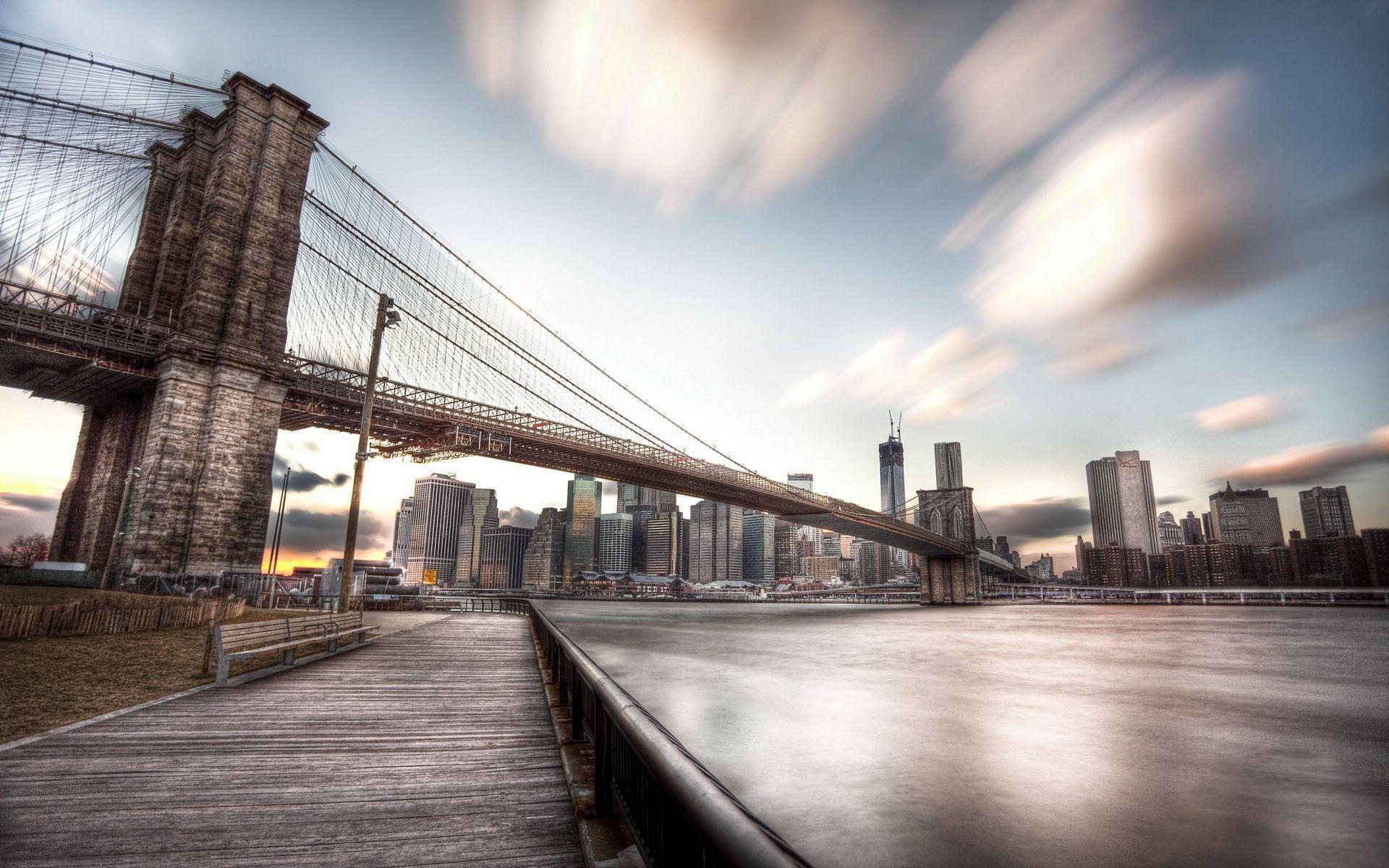 New York Brooklyn Bridge HD Wallpaper 1920x1200