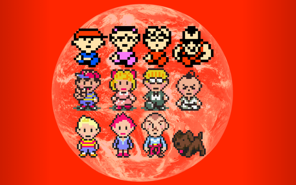 Earthbound and Undertale Wallpaper 1024x640