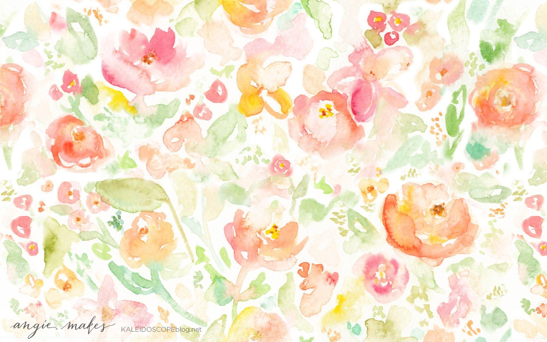 Watercolor Wallpaper Floral 1856x1161