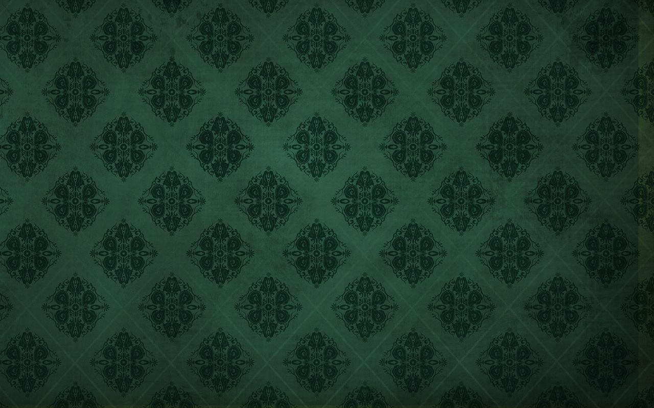 Green Velvet Damask Wallpaper 1280x800