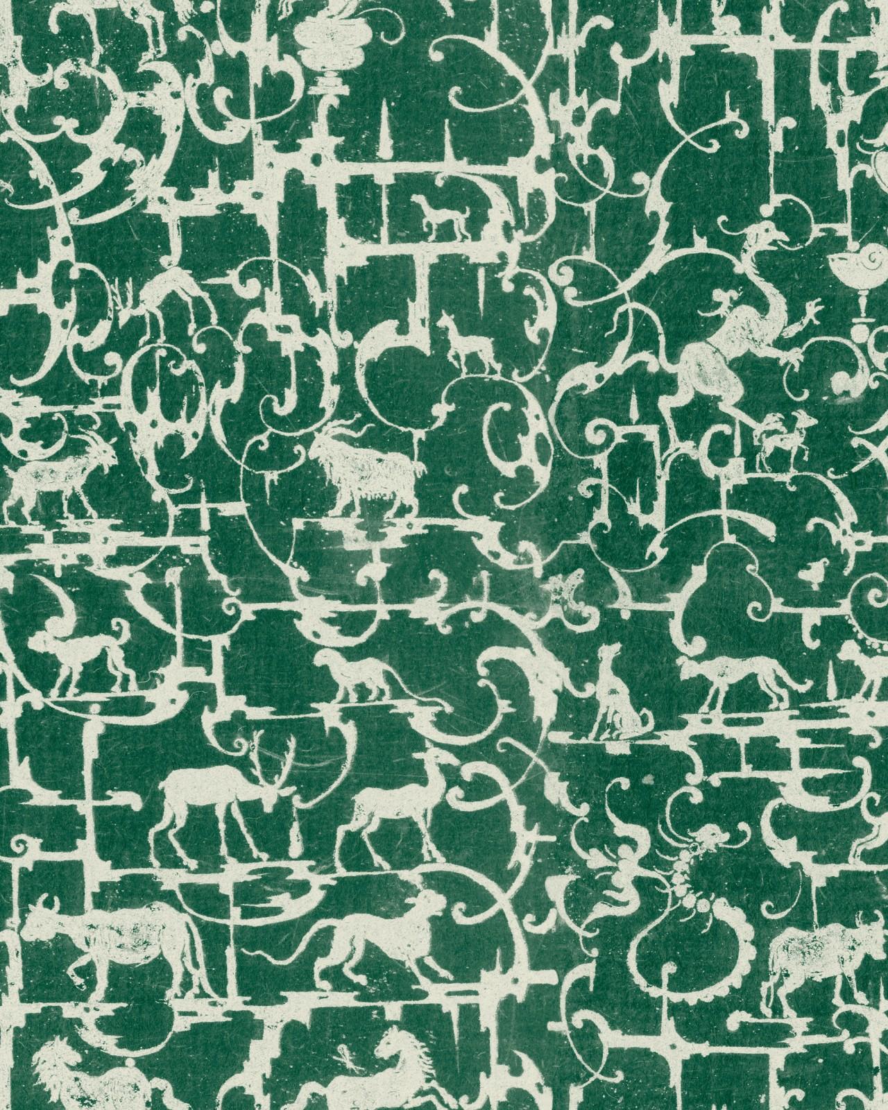 Velvet White and Green Wallpaper 1280x1600