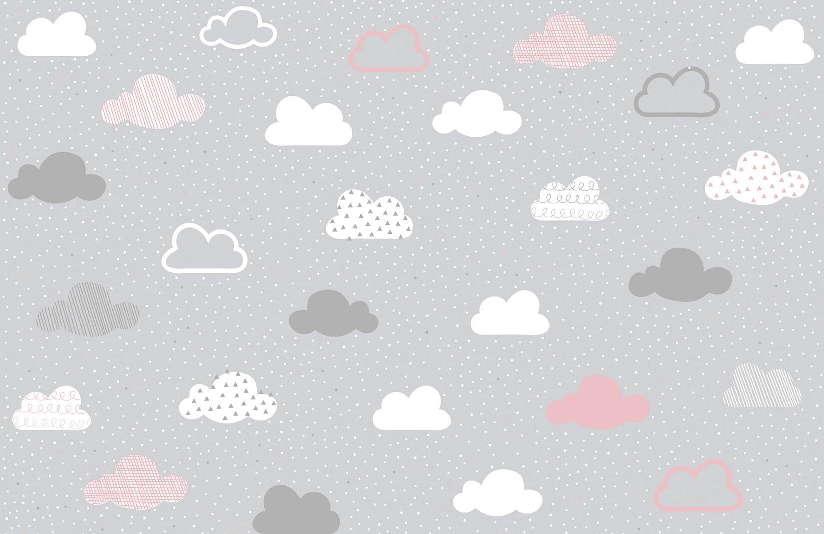 Childrens Grey Cloud Wallpaper 1650x1070