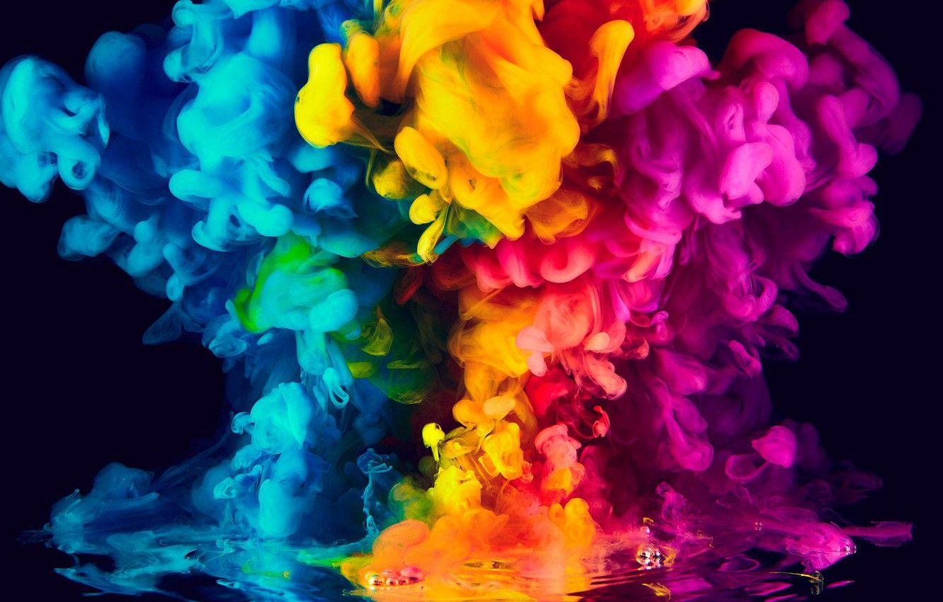 Colorful Ink Wallpaper 1332x850